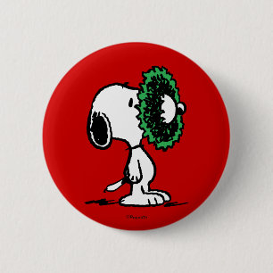 Chapa Redonda De 5 Cm Cacahuetes   Snoopy for Holidays