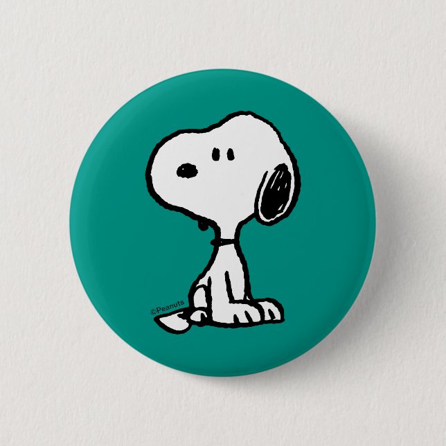 Chapa Redonda De 5 Cm Cacahuetes | Snoopy Turns (Anverso)