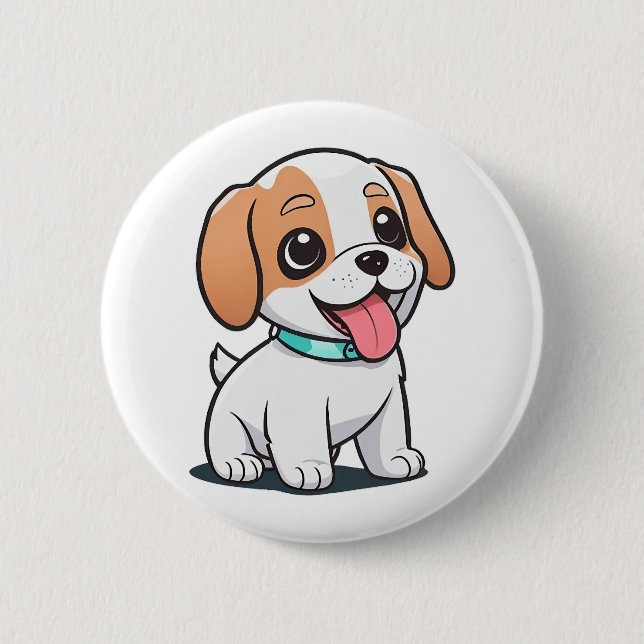 Chapa Redonda De 5 Cm Cachorro (Anverso)