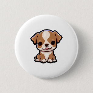 Chapa Redonda De 5 Cm Cachorro Pit Bull #6