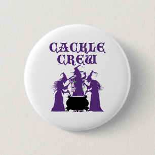 Chapa Redonda De 5 Cm Cackle Crew Medieval Halloween Brujas