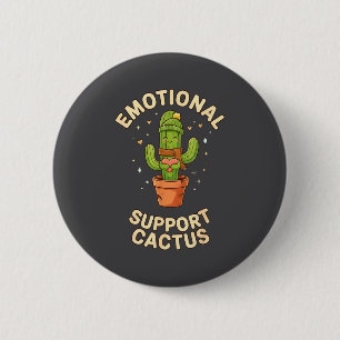 Chapa Redonda De 5 Cm Cactus Divertido De Apoyo Emocional Suculento Kawa