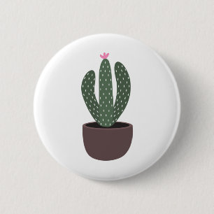 Chapa Redonda De 5 Cm Cactus in pot