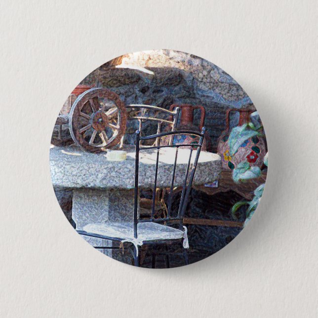 Chapa Redonda De 5 Cm Cactus Still Life (Anverso)