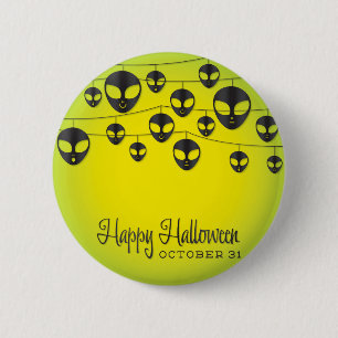 Chapa Redonda De 5 Cm Cadena Alien