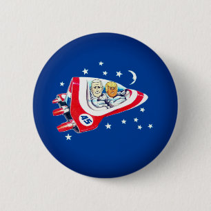 Chapa Redonda De 5 Cm  Cadetes espaciales