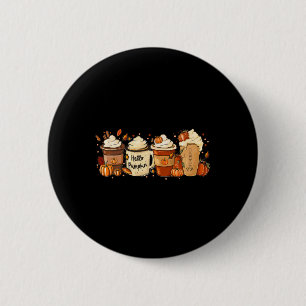 Chapa Redonda De 5 Cm Caer Café Calabaza Spice Latte Bebidas De Otoño Qu