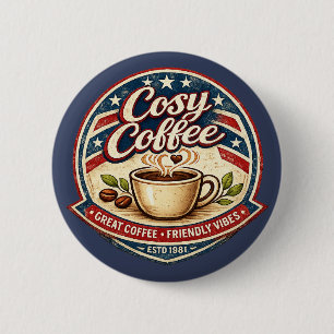 Chapa Redonda De 5 Cm Café Acogedor