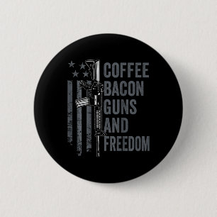 Chapa Redonda De 5 Cm Café Bycon Armas Y Libertad - Bbq Grill Pro Arma 