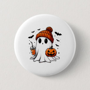Chapa Redonda De 5 Cm Café Fantasma Halloween Bougie Ghost Lover Spo