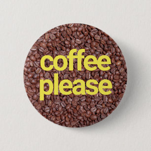 Chapa Redonda De 5 Cm Café, por favor