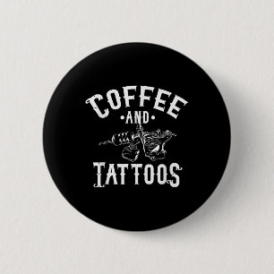 Chapa Redonda De 5 Cm Café Y Tatuajes - Tattoo Artist Outfit Tattoo L