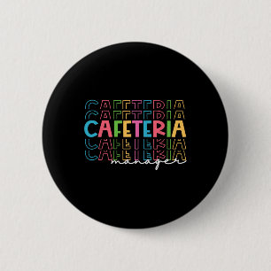 Chapa Redonda De 5 Cm Cafetería del equipo de apoyo a la escuela de educ