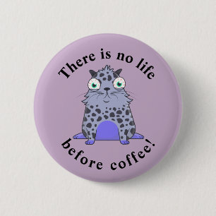 Chapa Redonda De 5 Cm Caffelotta cryptokitty quiere café