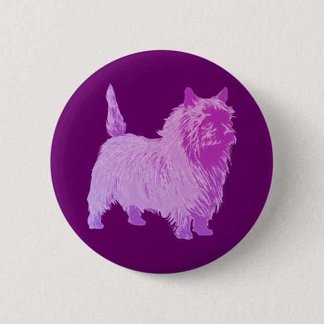 Chapa Redonda De 5 Cm Cairn Terrier (Anverso)