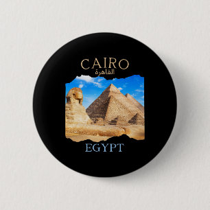 Chapa Redonda De 5 Cm Cairo Egipto Pirámides cairo' En Vacaciones egipci
