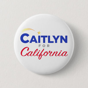 Chapa Redonda De 5 Cm Caitlyn Jenner, gobernadora