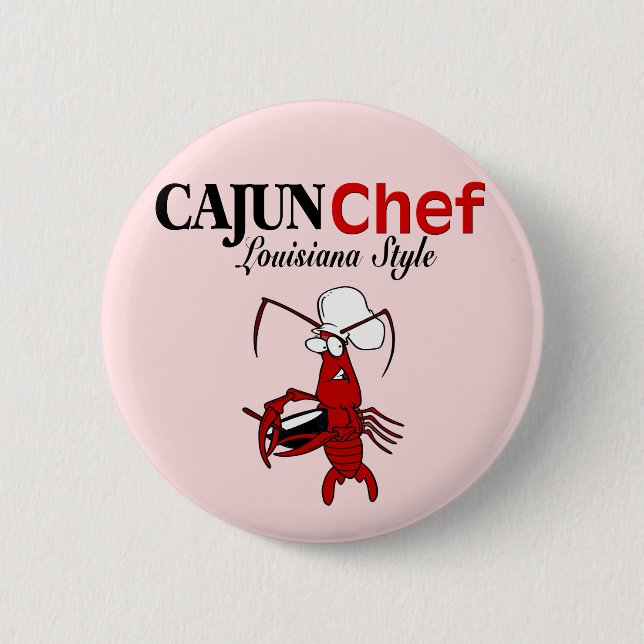Chapa Redonda De 5 Cm Cajun Chef (Anverso)