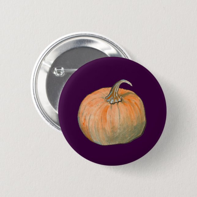 Chapa Redonda De 5 Cm Calabaza acuática (Anverso y reverso)