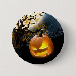 Chapa Redonda De 5 Cm Calabaza de Halloween