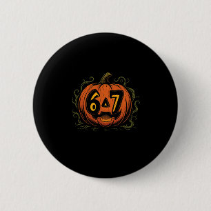 Chapa Redonda De 5 Cm Calabaza de Halloween meme 67 - Seis Siete Gen Alf