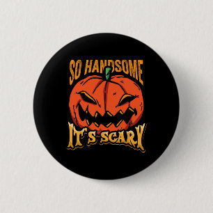 Chapa Redonda De 5 Cm Calabaza de Halloween tan guapa que da miedo Jack