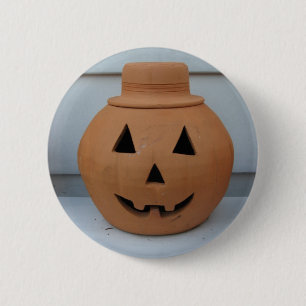 Chapa Redonda De 5 Cm Calabaza de sombrero superior