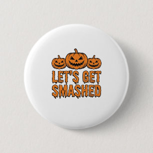 Chapa Redonda De 5 Cm Calabaza divertida de Halloween para romper