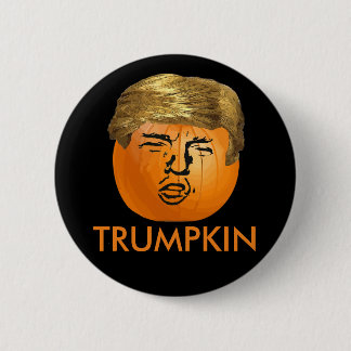 Chapa Redonda De 5 Cm Calabaza divertida de Halloween Trumpkin del