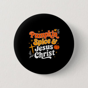 Chapa Redonda De 5 Cm Calabaza Sce Y Jesucristo Cristiano Otoño Gracias