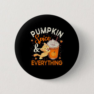 Chapa Redonda De 5 Cm Calabaza Spice Everything Shirate Cat Lover Cute A