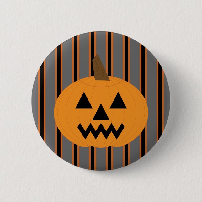 Chapa Redonda De 5 Cm Calabazas divertidas y divertidas de Halloween (Anverso)