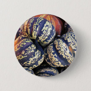 Chapa Redonda De 5 Cm Calabazas rayadas rústicas