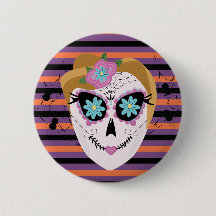 Calavera de azúcar de Halloween Días de los Muerto