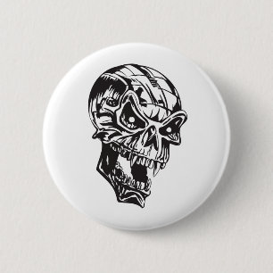 Chapa Redonda De 5 Cm Calavera humana