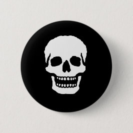 Chapa Redonda De 5 Cm Calavera riendo aterradora