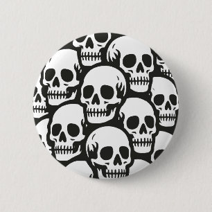 Chapa Redonda De 5 Cm Calaveras
