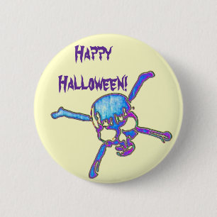 Chapa Redonda De 5 Cm Calaveras 6