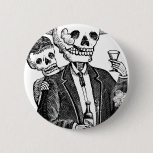 Chapa Redonda De 5 Cm Calaveras de Guadalajara, México