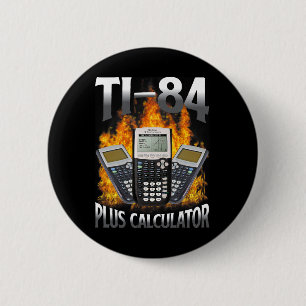Chapa Redonda De 5 Cm Calculadora Ti-84 Plus Profesor de Matemáticas Div