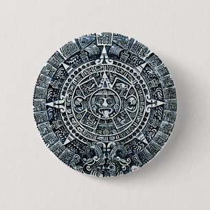 Chapa Redonda De 5 Cm Calendario Maya / Kalender Maya