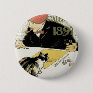 Chapa Redonda De 5 Cm Calendario poster 1897