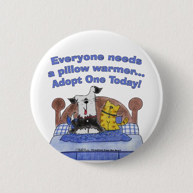 Chapa Redonda De 5 Cm Calentadores de almohada (Anverso)