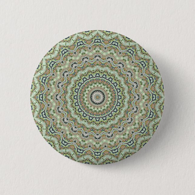 Chapa Redonda De 5 Cm Calidoscopio verde (Anverso)