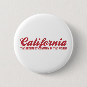 Chapa Redonda De 5 Cm California el país más grande del mundo