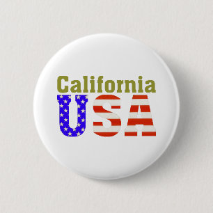 Chapa Redonda De 5 Cm ¡California los E.E.U.U.!