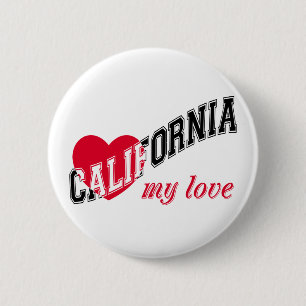 Chapa Redonda De 5 Cm California mi amor