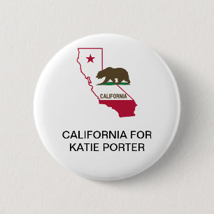 Chapa Redonda De 5 Cm CALIFORNIA para Katie Porter SENATE