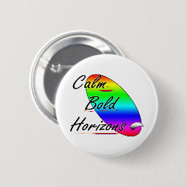 Chapa Redonda De 5 Cm Calle y audaz horizonte