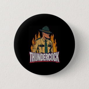 Chapa Redonda De 5 Cm Cámara corporal del sargento oficial Cius Thunder